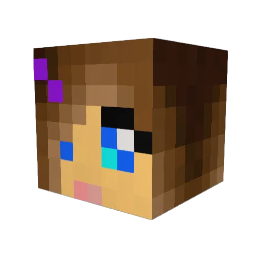 _Imm3y_ Minecraft avatar head, 3D render