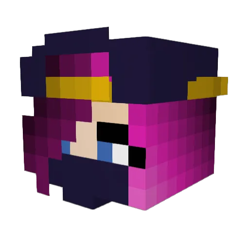 _ImmaToad_ Minecraft avatar head, 3D render
