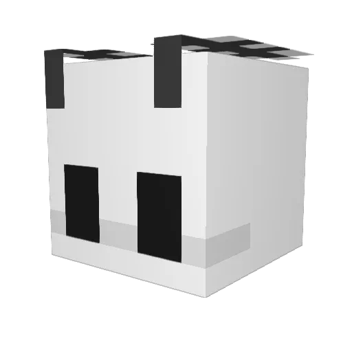 _ImmortalMoth_ Minecraft avatar head, 3D render