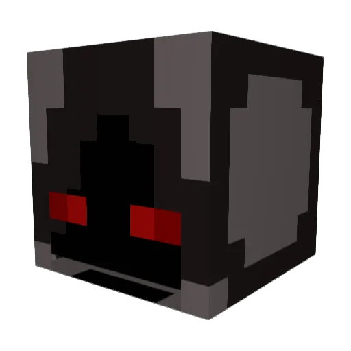 _Immortalx_ Minecraft avatar head, 3D render