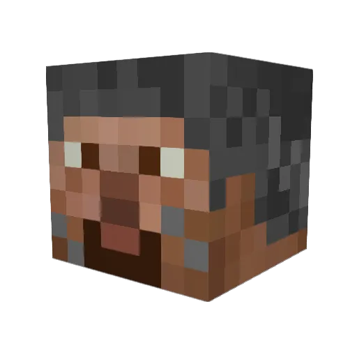 _Incro_ Minecraft avatar head, 3D render