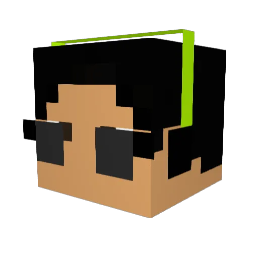 _Indecraftable_ Minecraft avatar head, 3D render