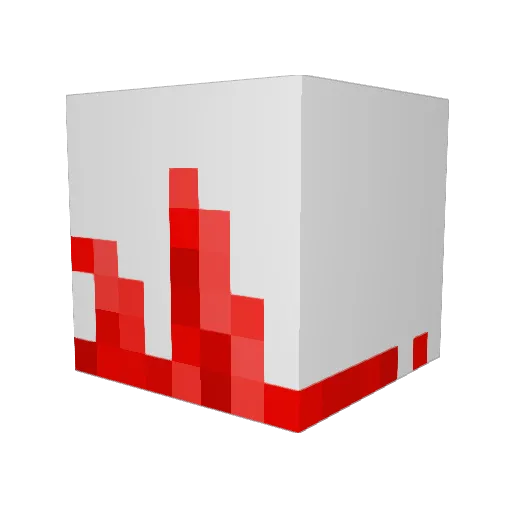 _Indico Minecraft avatar head, 3D render