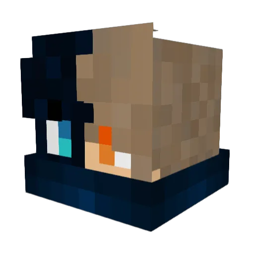 _InfamousBeast_ Minecraft avatar head, 3D render