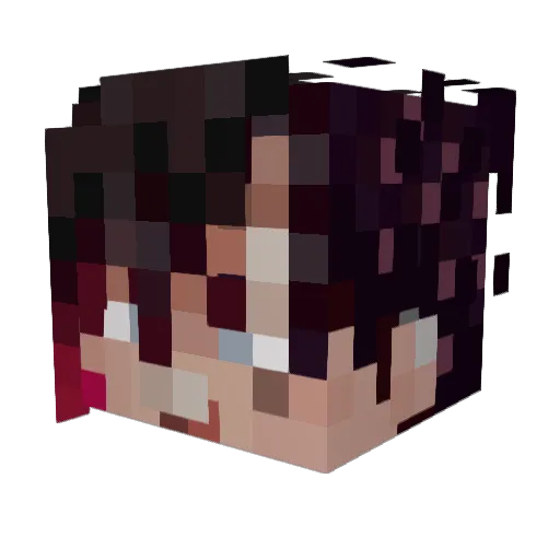 _Infdev_ Minecraft avatar head, 3D render