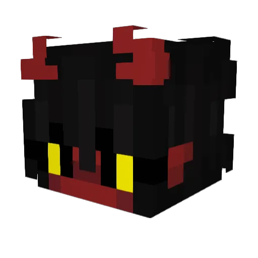 _Inok Minecraft avatar head, 3D render