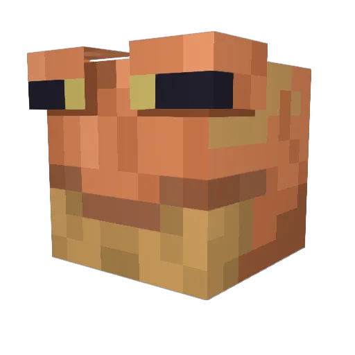 _InstantKill_ Minecraft avatar head, 3D render
