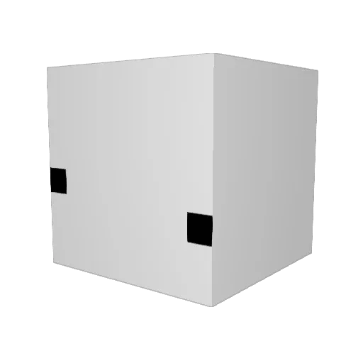 _Intr Minecraft avatar head, 3D render
