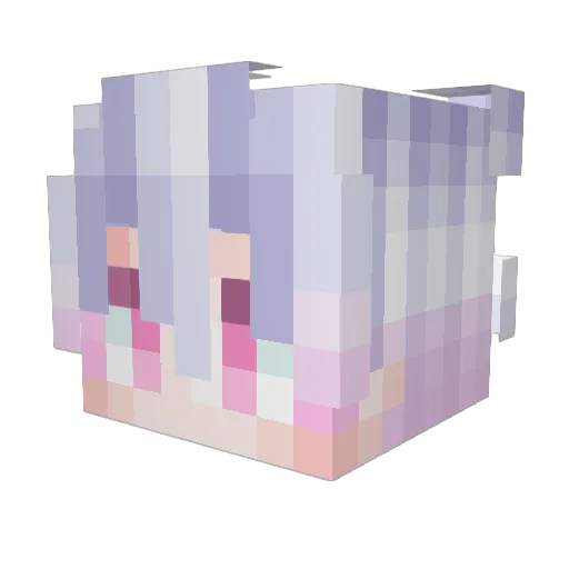 _InvaDe0 Minecraft avatar head, 3D render