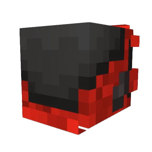 _IronFire5_ Minecraft avatar head, 3D render