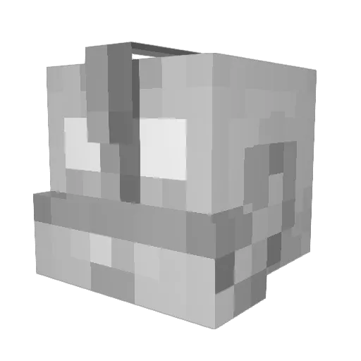 _Iron_Giant Minecraft avatar head, 3D render