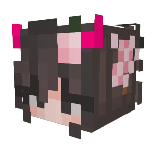 _Isfet_ Minecraft avatar head, 3D render