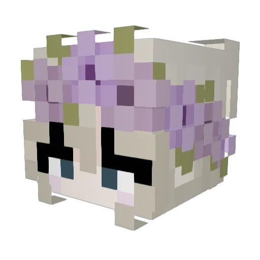 _Isitaaa Minecraft avatar head, 3D render