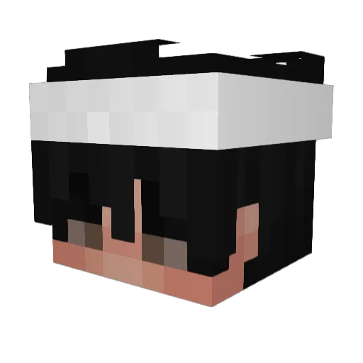 _Ismail_ Minecraft avatar head, 3D render