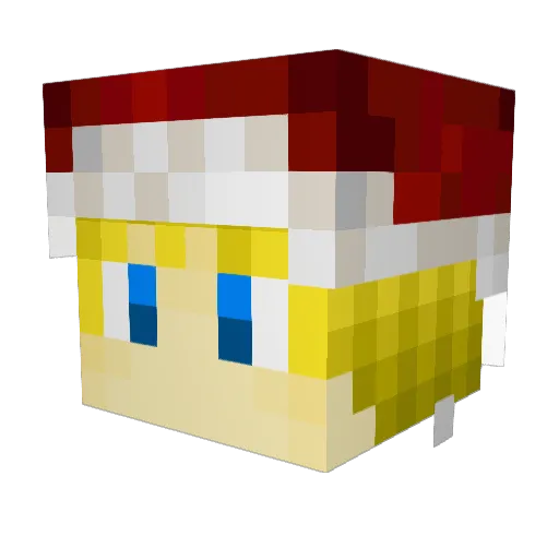 _ItsAngels_ Minecraft avatar head, 3D render