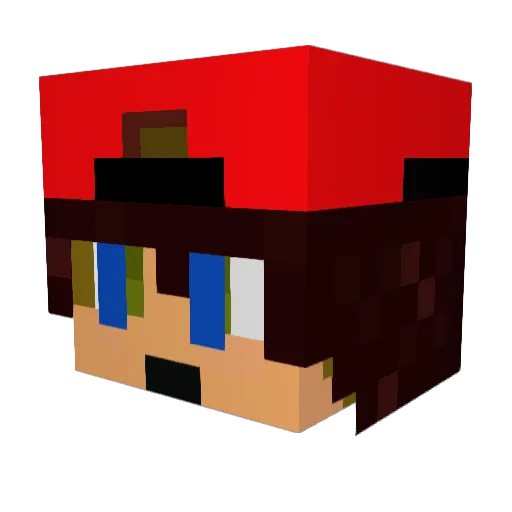_ItsHxy Minecraft avatar head, 3D render