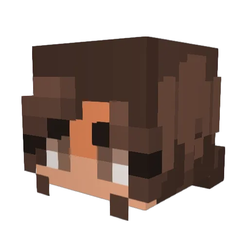 _ItsIsabella_ Minecraft avatar head, 3D render