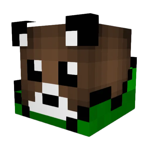 _ItsLeon Minecraft avatar head, 3D render