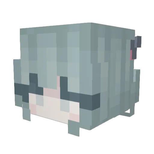 _ItsSheep Minecraft avatar head, 3D render
