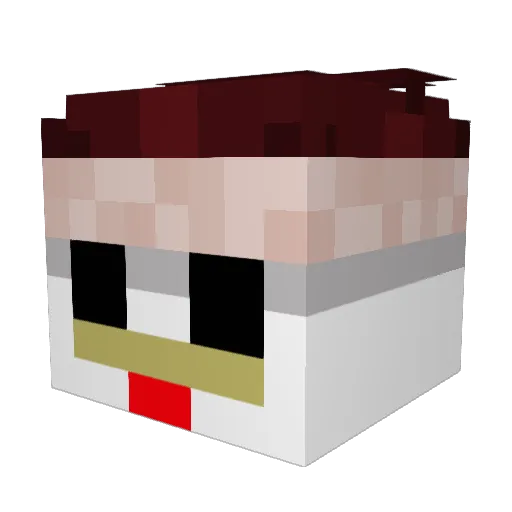 _Its_al3x Minecraft avatar head, 3D render
