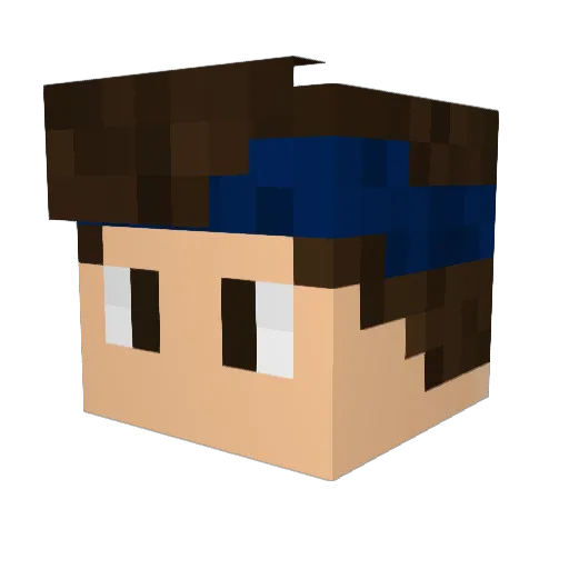 _ItzBabaZPvP_ Minecraft avatar head, 3D render