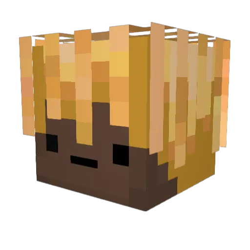 _ItzDeyz_ Minecraft avatar head, 3D render
