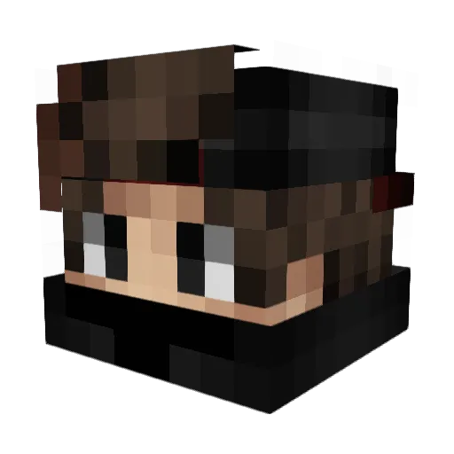 _ItzNicho_ Minecraft avatar head, 3D render