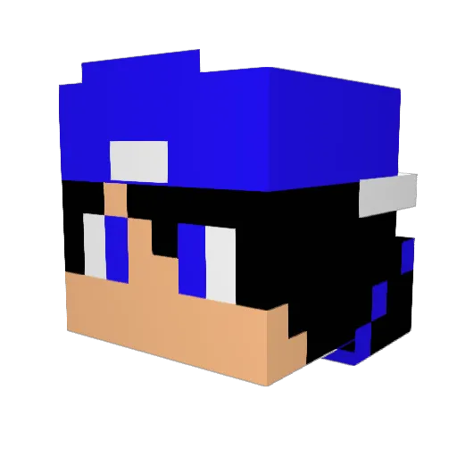 _ItzProx_ Minecraft avatar head, 3D render