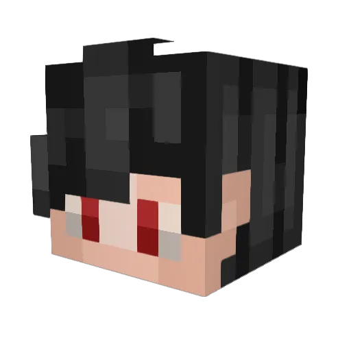 _ItzRy_ Minecraft avatar head, 3D render