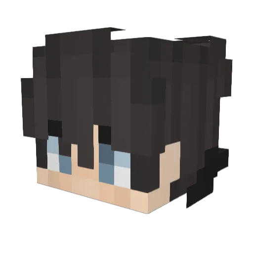 _ItzSaad_ Minecraft avatar head, 3D render