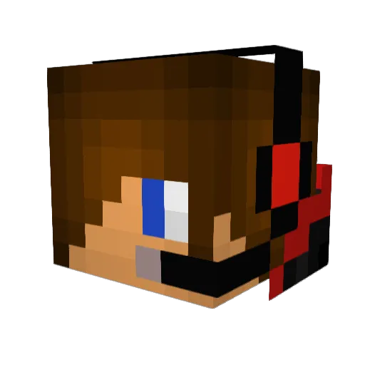 _ItzTheGamer Minecraft avatar head, 3D render