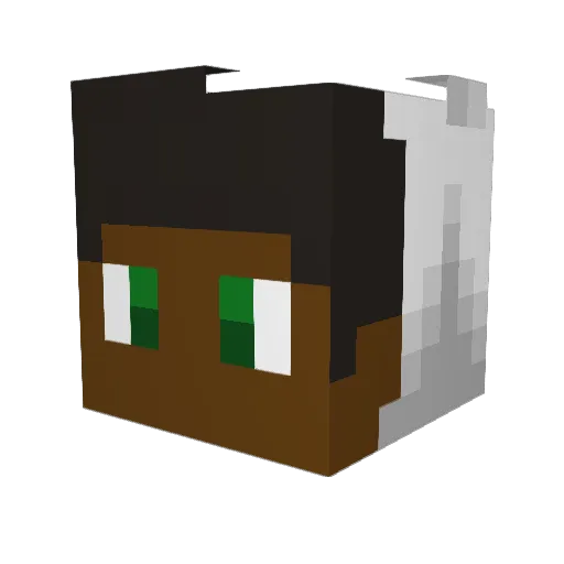 _Itzneo Minecraft avatar head, 3D render