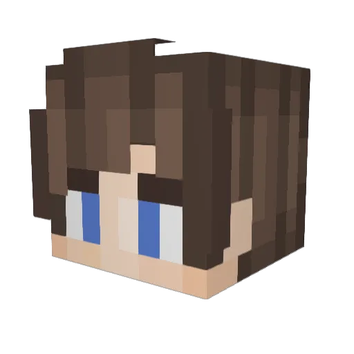 _Iuz Minecraft avatar head, 3D render