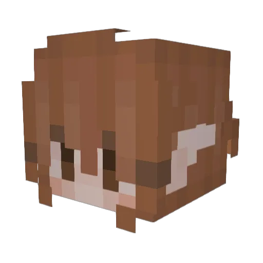_Ivvy_ Minecraft avatar head, 3D render