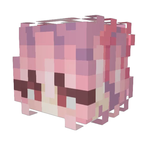 _Ivysaurus_ Minecraft avatar head, 3D render