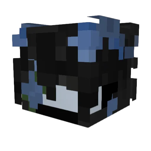 _Izumo Minecraft avatar head, 3D render
