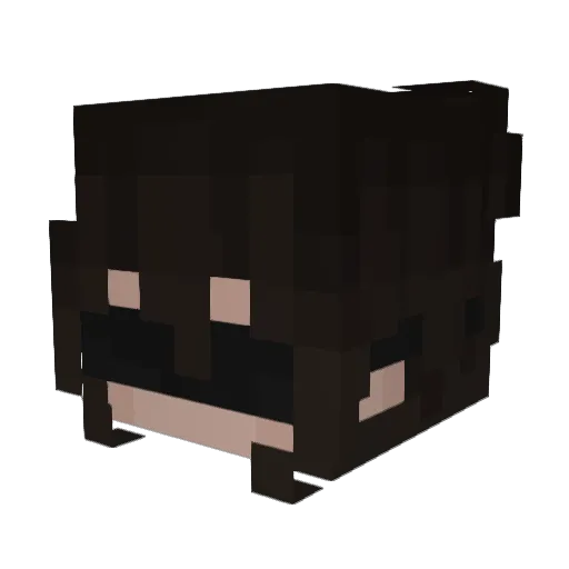 _Izuna Minecraft avatar head, 3D render