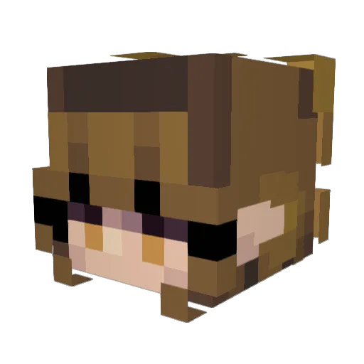 _J0RDIE_ Minecraft avatar head, 3D render