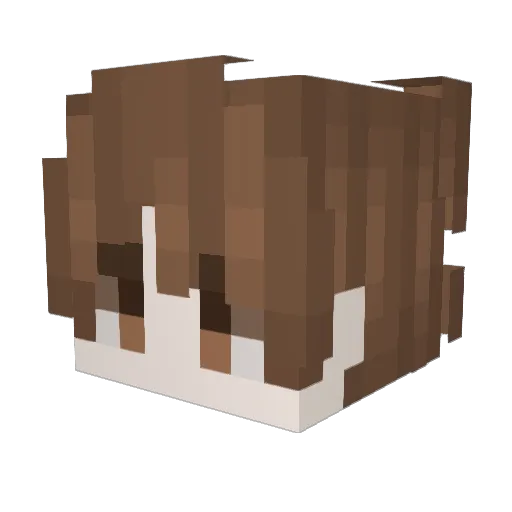 _J1NU Minecraft avatar head, 3D render