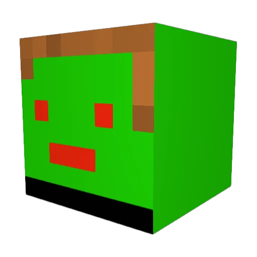 _JF_LifeOn_ Minecraft avatar head, 3D render