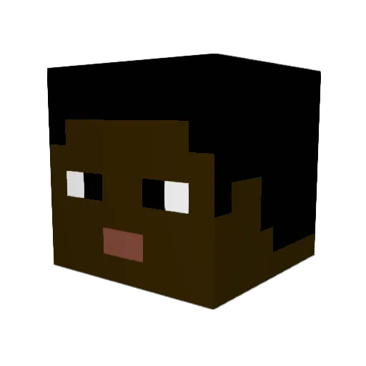 _JIVANDABEAST Minecraft avatar head, 3D render