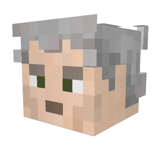 _JLT_ Minecraft avatar head, 3D render
