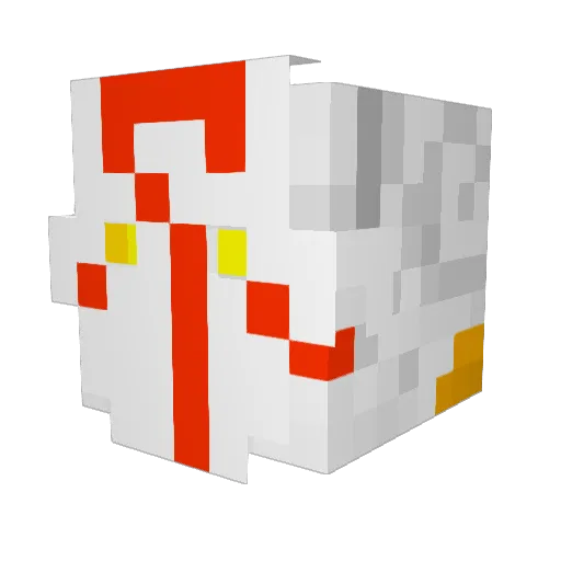 _JUGG_ Minecraft avatar head, 3D render