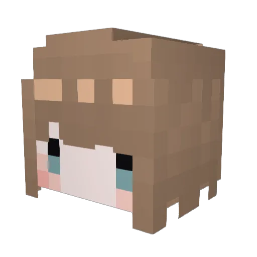 _JUNde_ Minecraft avatar head, 3D render