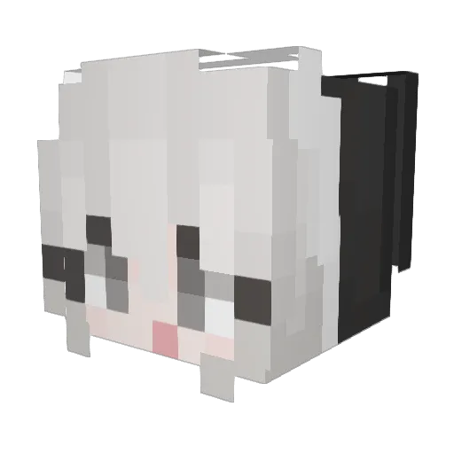 _JUSTHIS Minecraft avatar head, 3D render