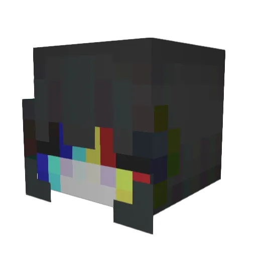 _J_K Minecraft avatar head, 3D render