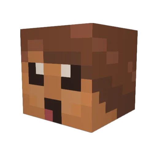 _J_a_c_e_ Minecraft avatar head, 3D render