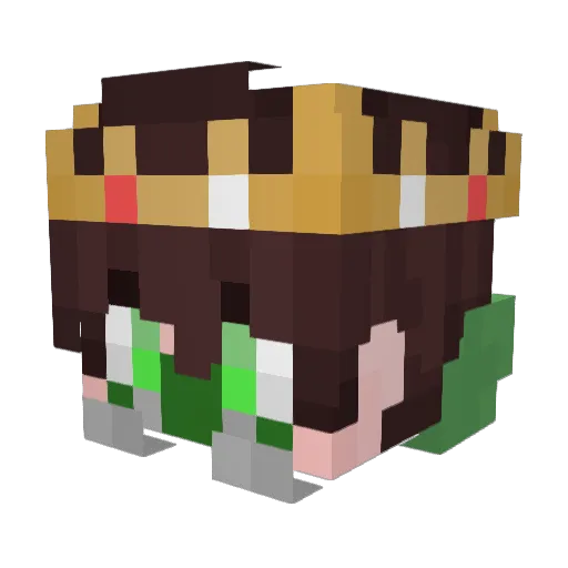 _JackAlt_ Minecraft avatar head, 3D render