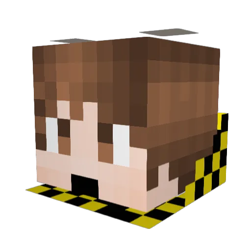_JackDaniels Minecraft avatar head, 3D render
