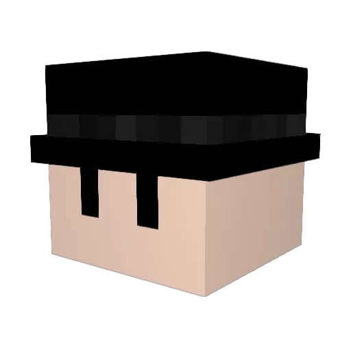 _Jack_D_ Minecraft avatar head, 3D render
